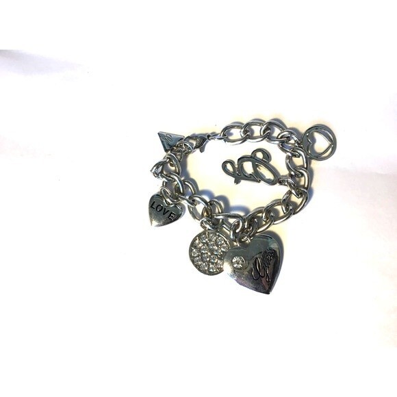 Silver Guess Charm Bracelet - Picture 2 of 3